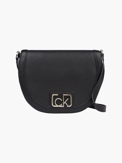 Calvin Klein Táskák & Kiegészítők HU842101 | Calvin Klein Bőr Női Crossbody Táska Fekete